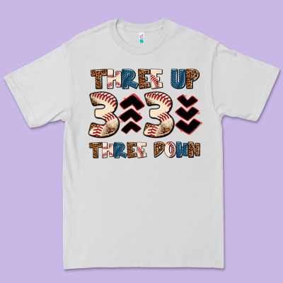 Three Up Three Down Premium Tee Designed By Adodesignshop