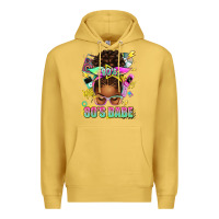 Antique Gold 80's babe afro messy bun Premium Hoodie - texasbilliewilder