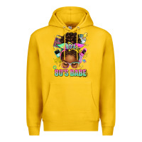 Lemon 80's babe afro messy bun Premium Hoodie - texasbilliewilder