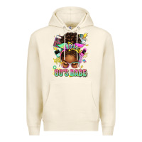 Tofu 80's babe afro messy bun Premium Hoodie - texasbilliewilder