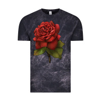 Cloud Black Oklahoma Rose Illustrations Vintage Tee - LillyAllenDesigns