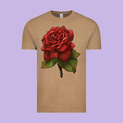 Oklahoma Rose Illustrations Vintage Tee Designed By Lillyallendesigns
