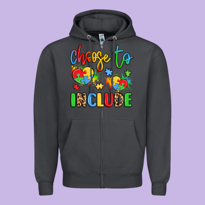 Choose To Include Zipper Hoodie Designed By Lillyallendesigns