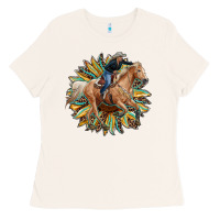 Bone sunflower rodeo Ladies Tee - RanaPortraitStore