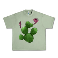 Oil Green heart cactus Urban Heavy Tee - Jasminsmagicworld