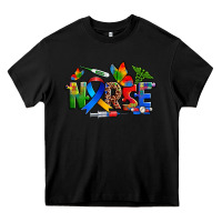 Black autism nurse Heavy Core Tee - Zillion Design Studio