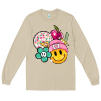 Mushroom smiley face and school elementary Long Sleeve Tee - MaliasSmallBusiness