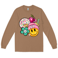 Toasted Coconut smiley face and school elementary Long Sleeve Tee - MaliasSmallBusiness