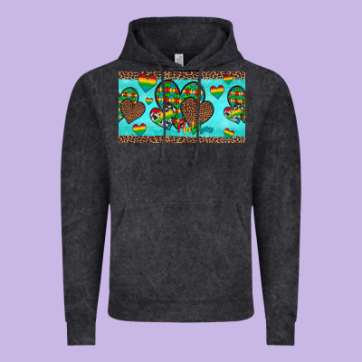 Western Hearts Autism Cup Vintage Hoodie Designed By Artiststas