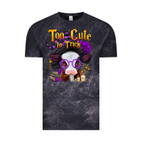 Cloud Black too cute to trick halloween baby calf Vintage Tee - Jasminsmagicworld