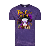 Cloud Purple too cute to trick halloween baby calf Vintage Tee - Jasminsmagicworld