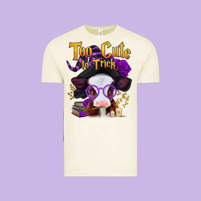Too Cute To Trick Halloween Baby Calf Vintage Tee Designed By Jasminsmagicworld