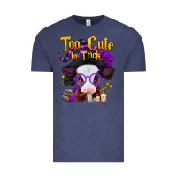 Vintage Denim too cute to trick halloween baby calf Vintage Tee - Jasminsmagicworld