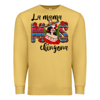 Antique Gold La Mama Mos Chingona Premium Sweatshirt - texasbilliewilder