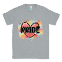 Heather Grey pride Classic Tee - MaliasSmallBusiness