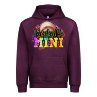 Mauve Wine baseball mini Urban Hoodie - OliviaCreatesArt