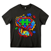 Asphalt autism superhero ripped tshirt Heavy Core Tee - Zillion Design Studio