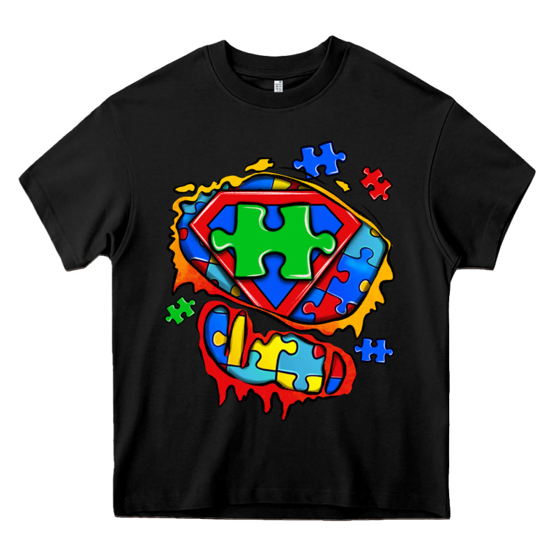 Autism Superhero Ripped Tshirt Heavy Core Tee by Zillion Design Studio | Teevron