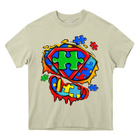 Mossy autism superhero ripped tshirt Heavy Core Tee - Zillion Design Studio