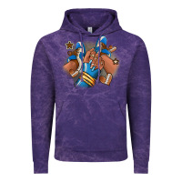 Cloud Purple Football afro girl sneakers Vintage Hoodie - RanaPortraitStore