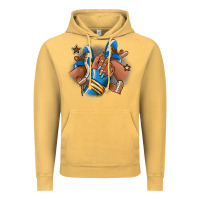 Vintage Mustard Football afro girl sneakers Vintage Hoodie - RanaPortraitStore