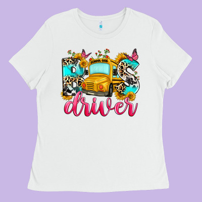 Bus Driver Ladies Tee Designed By Zillion Design Studio