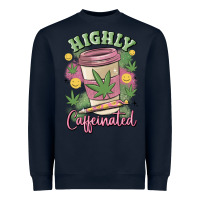 Navy highly caffeinated Heavyweight Sweatshirt - MaliasSmallBusiness