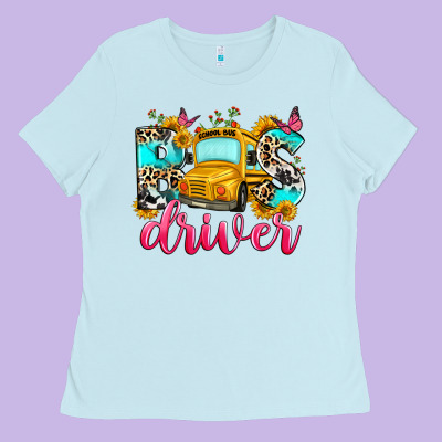Bus Driver Ladies Tee Designed By Zillion Design Studio