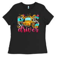Black bus driver Ladies Tee - Zillion Design Studio
