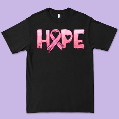 Hope And Pink Ribbon Premium Tee Designed By Hra Design Shop