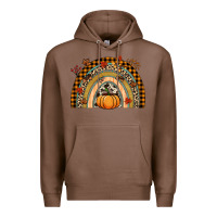 Chestnut Fall rainbow pumpkin Premium Hoodie - NancyCooperArtShop