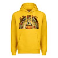 Lemon Fall rainbow pumpkin Premium Hoodie - NancyCooperArtShop