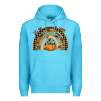 Ocean Blue Fall rainbow pumpkin Premium Hoodie - NancyCooperArtShop