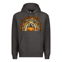 Smoke Fall rainbow pumpkin Premium Hoodie - NancyCooperArtShop