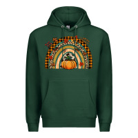Sports Green Fall rainbow pumpkin Premium Hoodie - NancyCooperArtShop
