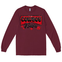 Burgundy cowboy kisses Long Sleeve Tee - MaliasSmallBusiness