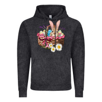 Vintage Black easter bunny and basket Vintage Hoodie - AdoDesignShop