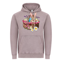 Vintage Zinc easter bunny and basket Vintage Hoodie - AdoDesignShop