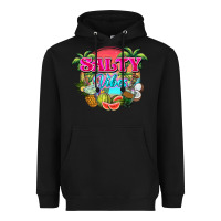 Black Salty vibes summer Heavyweight Hoodie - NancyCooperArtShop