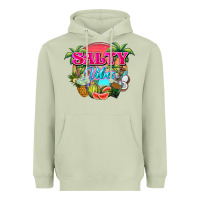 Matcha Salty vibes summer Heavyweight Hoodie - NancyCooperArtShop