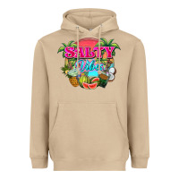Mushroom Salty vibes summer Heavyweight Hoodie - NancyCooperArtShop