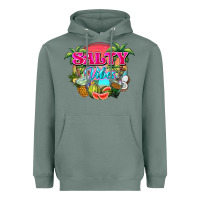 Sage Salty vibes summer Heavyweight Hoodie - NancyCooperArtShop