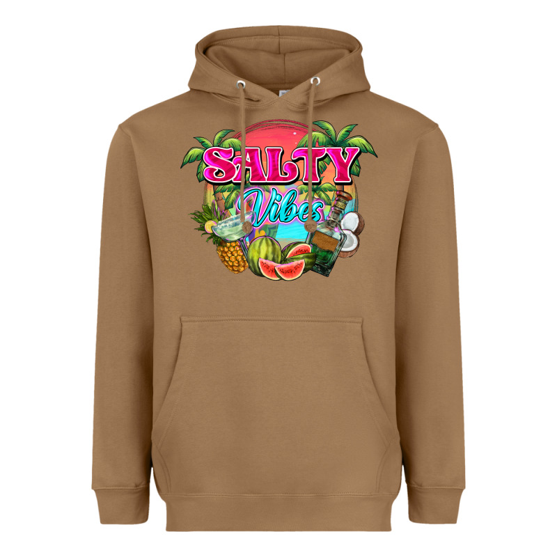 Salty Vibes Summer Heavyweight Hoodie by NancyCooperArtShop | Teevron