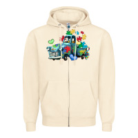 Sandshell autism truck Zipper Hoodie - LillyAllenDesigns