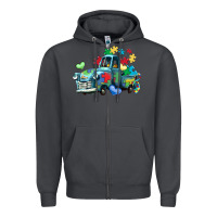 Smoke autism truck Zipper Hoodie - LillyAllenDesigns