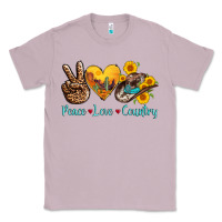 Lilac peace love country cowhide cowboy hat Classic Tee - AdoDesignShop