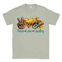 Matcha peace love country cowhide cowboy hat Classic Tee - AdoDesignShop