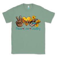 Sage peace love country cowhide cowboy hat Classic Tee - AdoDesignShop