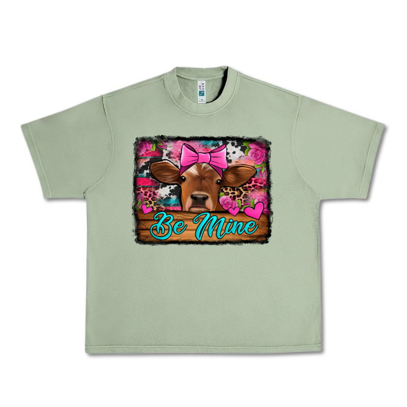 Be Mine Valentine's Day Cow Urban Heavy Tee by Jasminsmagicworld | Teevron