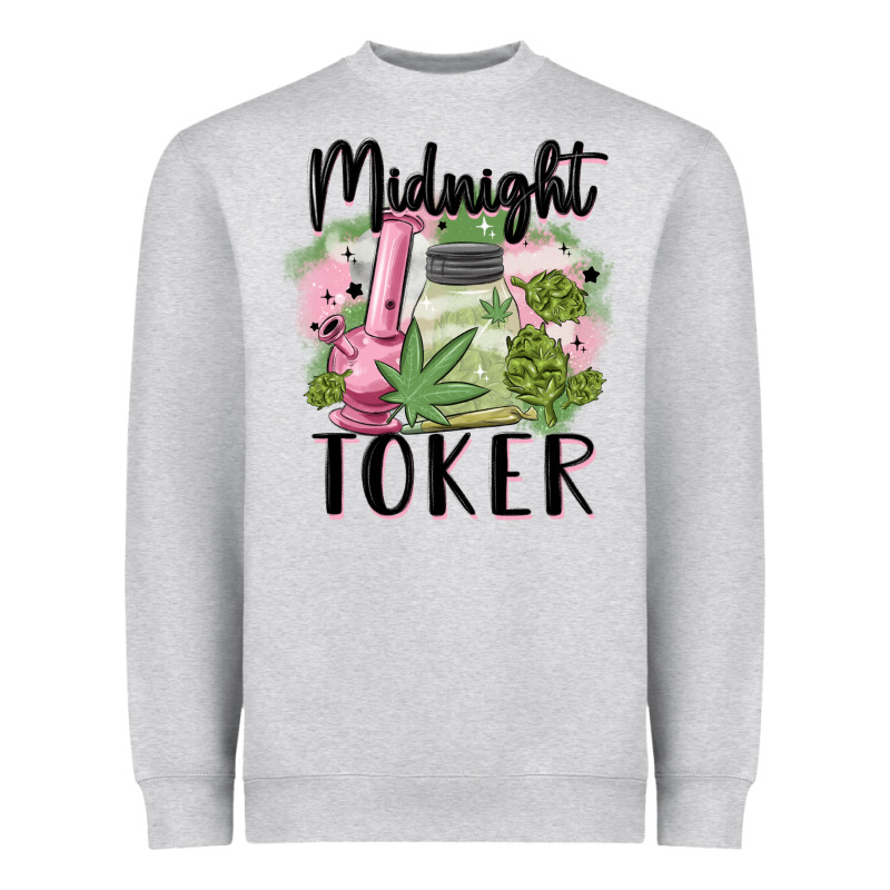 Midnight Toker Heavyweight Sweatshirt by MaliasSmallBusiness | Teevron
